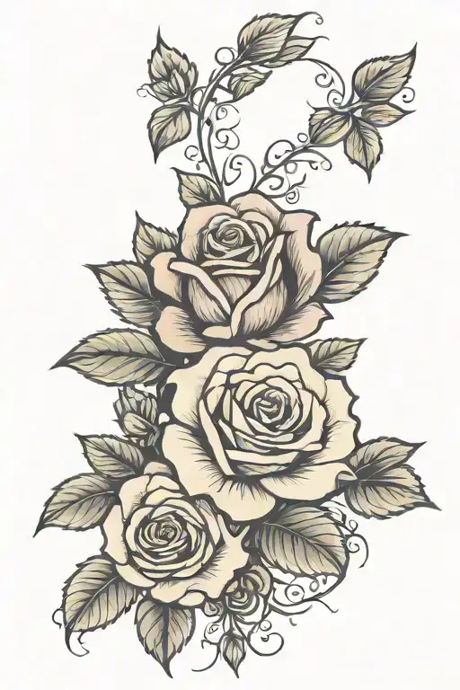 Rose Growing With Name Staci