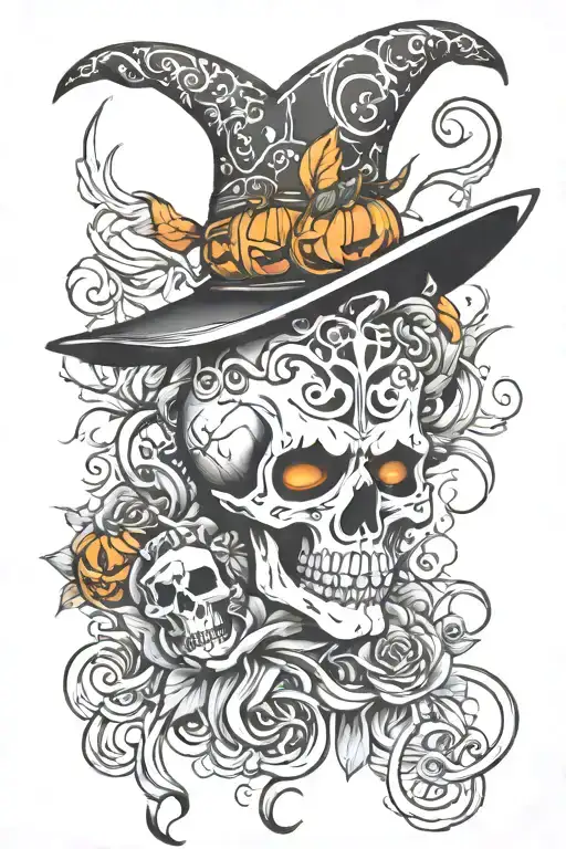 Halloween Tattoo Design