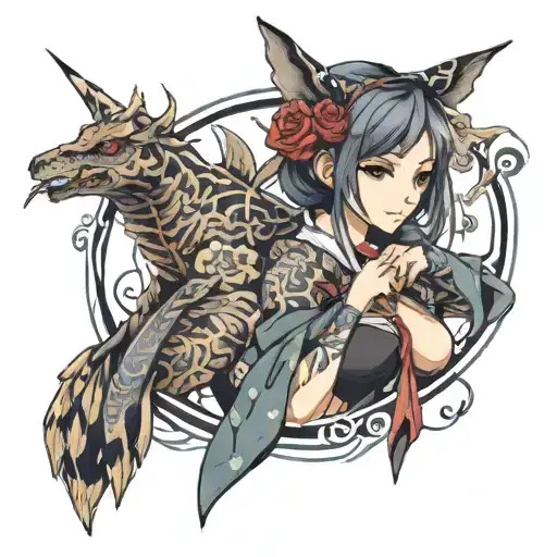Anime Girl Wearing
