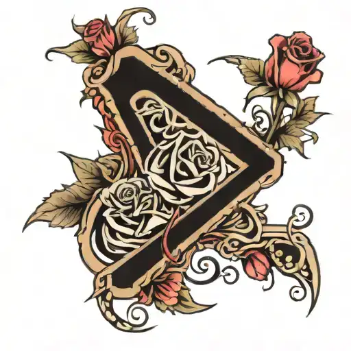 Xi-xxviii-mcmlxxiv On The Forearm With Roses Flowing Through The Numbers
