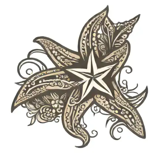 Adoption Symbol With Starfish