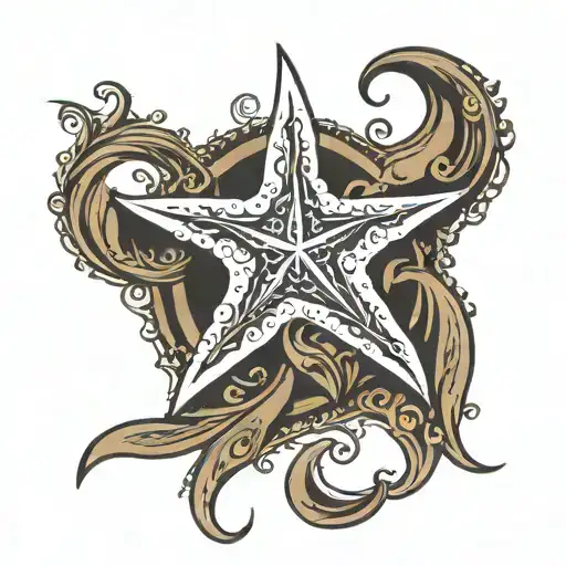 Adoption Symbol With Starfish