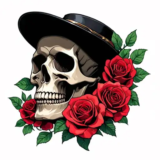 Skull And Roses
