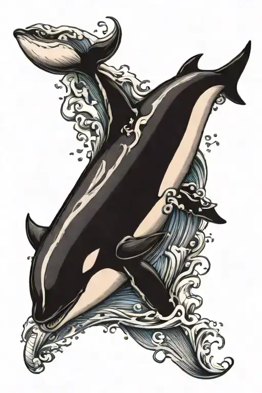 Orca Whale Jumping