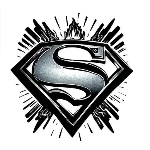 Superman Logo With Halo