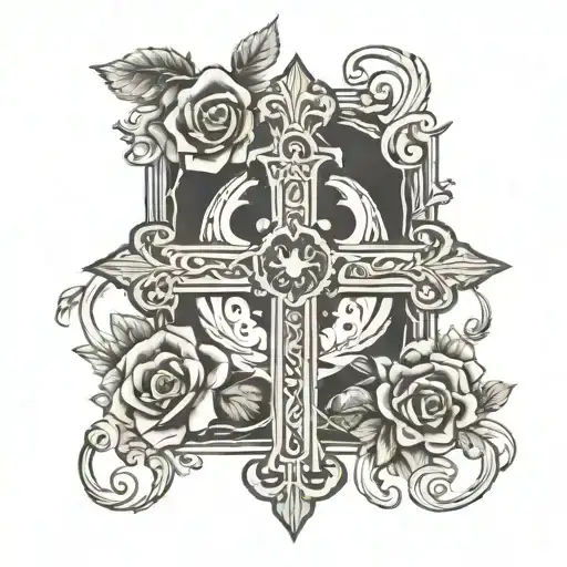 A Cross And The Name Ashley