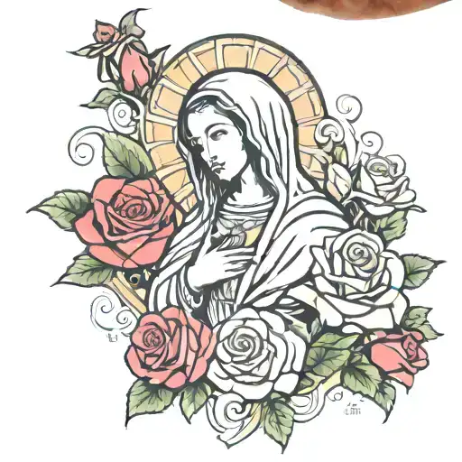 Virgin Mary Roses Birthday Date Of 3 1 62 Fused