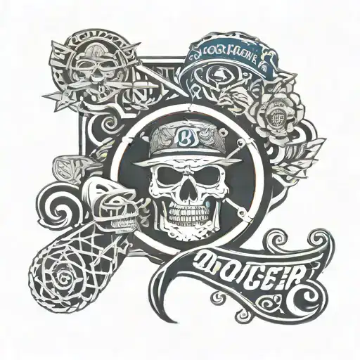 Los Angeles Dodger Chicano Lowrider Aztec Culture Arm Sleeve