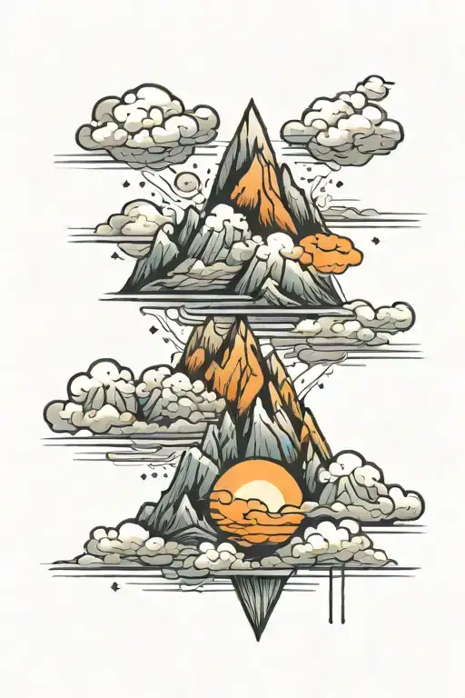 Mountains And Clouds Surrounding