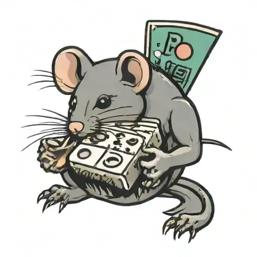 Rat Eating A Domino Sugar Packet