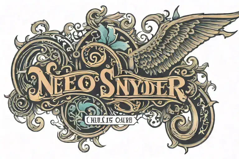 Snyder In All Caps The Letters