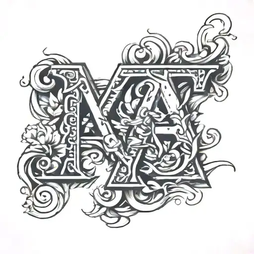 Letter A & Z Character