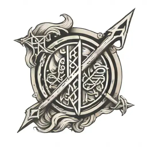 Viking Runes Engraved