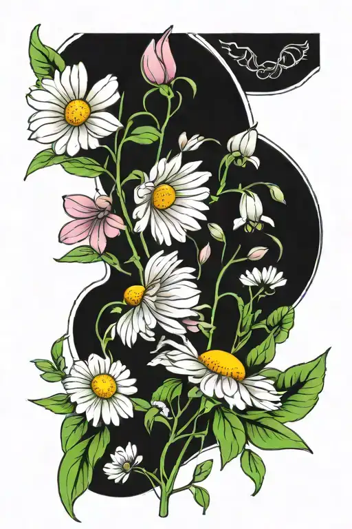 Daisies And Sweet Pea