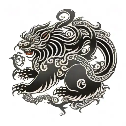 Tibetan Two Tailed Druk