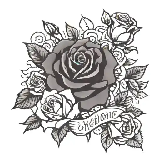 Roses With Name Written