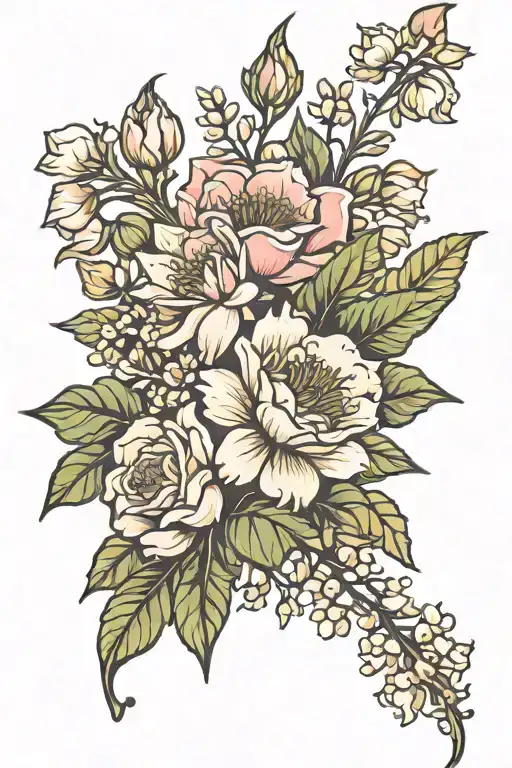 Birth Flower Bouquet