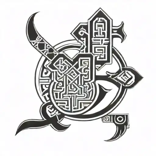 Kufiya Inspired Tattoo Design With Filipino Elements