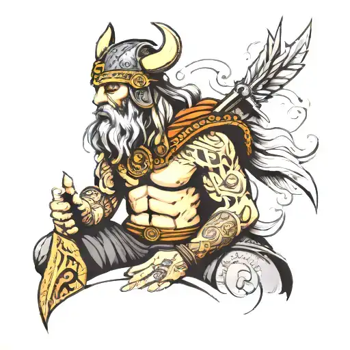 Vikings Warrior Meditating