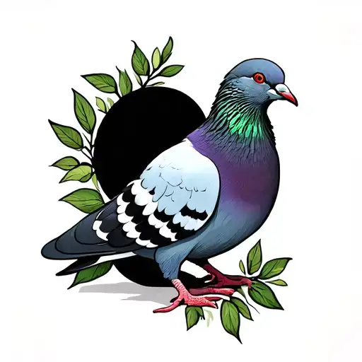 Pigeon Sitting
