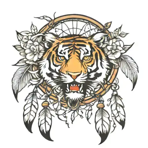 Tiger Time Dream Catcher