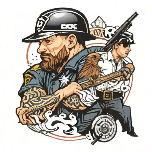 Sports And Police Officer