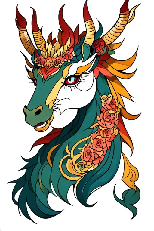 Neo Traditional Style Kirin