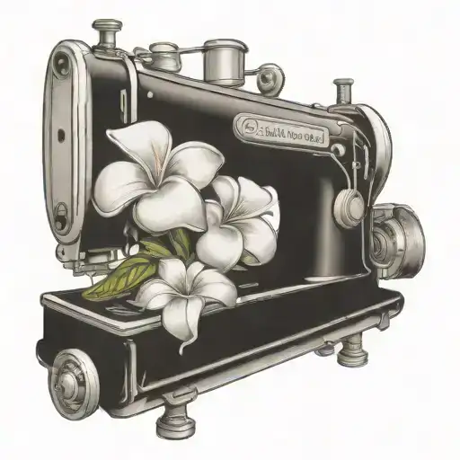 Sewing Machine Hawaii Plumeria