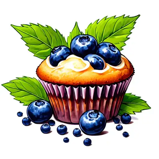 Strong Blueberry Muffin Blueberries Inside