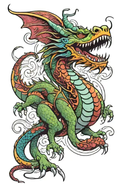 Colored Dragon