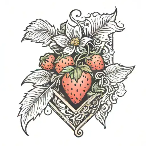 Strawberry And Ciggerate Box Add Small
