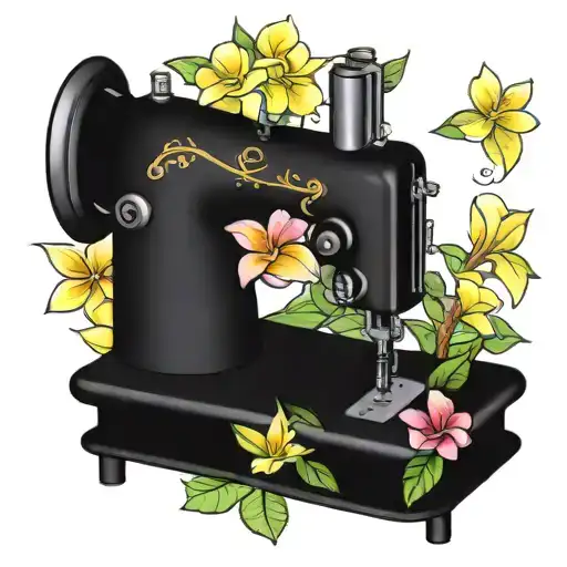 Sewing Machine Hawaii Plumeria