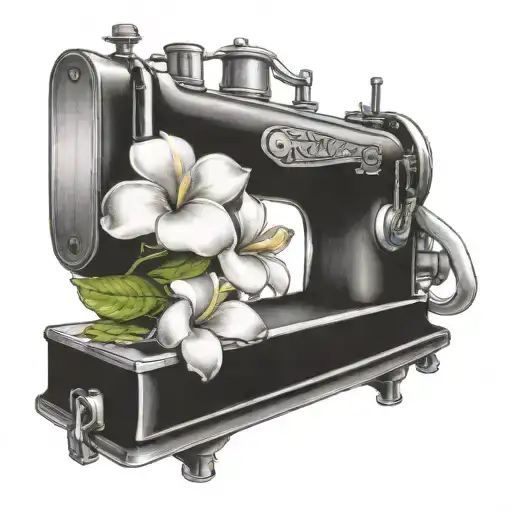 Sewing Machine Hawaii Plumeria