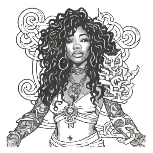 Sza Surrounded By Musical