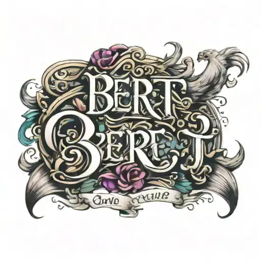 The Name Written Bert