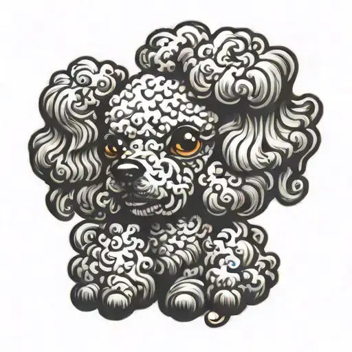 Old School Poodle Dog