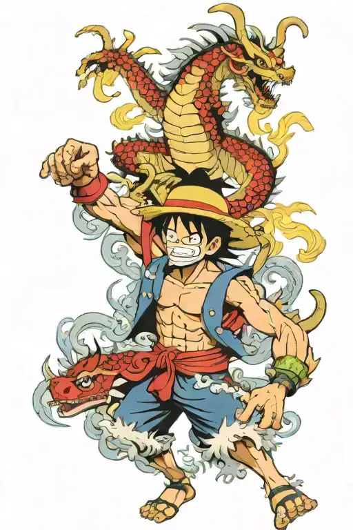 Luffy Vs Kaido Dragon Form