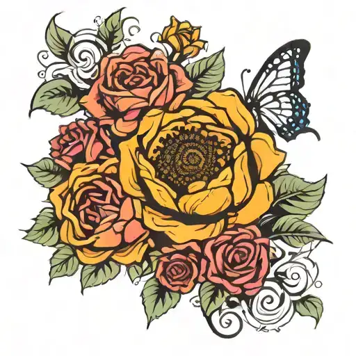 Sunflower Rose Gemini Scorpio