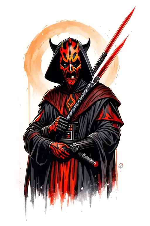 Darth Maul Grim Reaper Holding