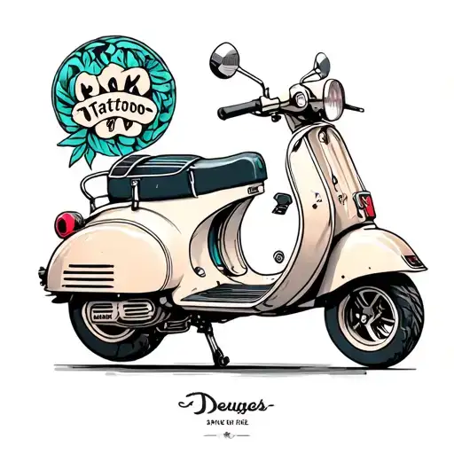 Punk Vespa Scooter