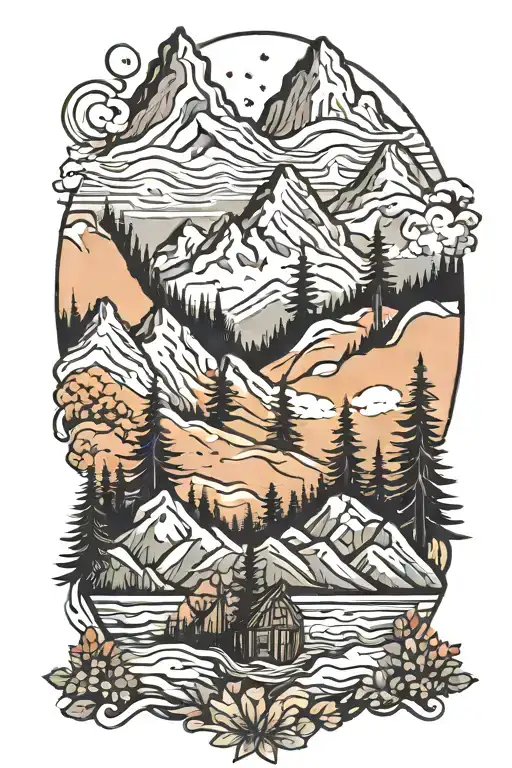 Kids And Outdoors Mountains Trees