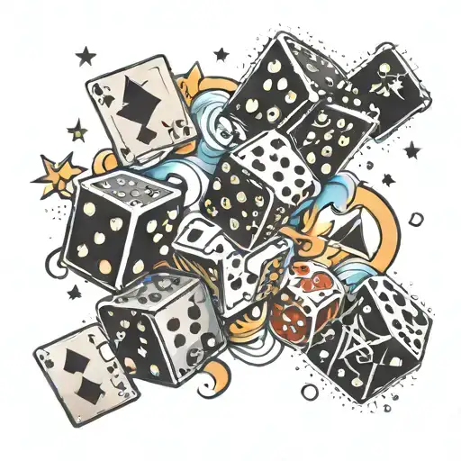 Cards And Stars And Dices