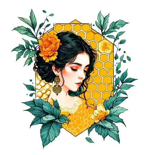 Zara And Honeycomb Background Leading