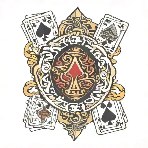 Royal Flush Hand Of Cards