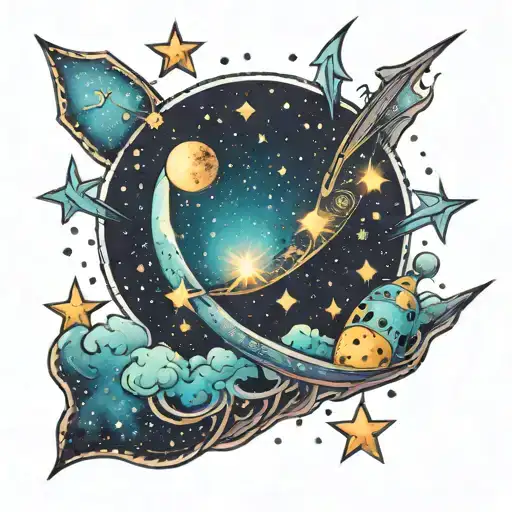 Dreaming Galaxy Filled With Stars