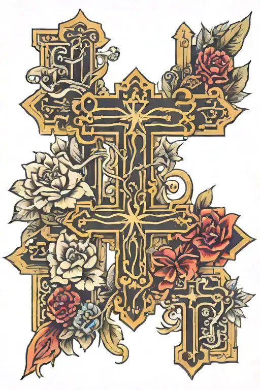 Crosses Horizontally