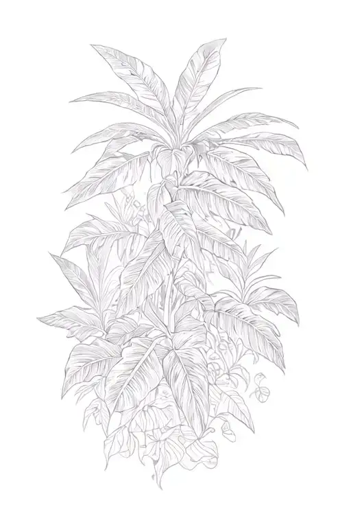 Jungle Themed Plant Design