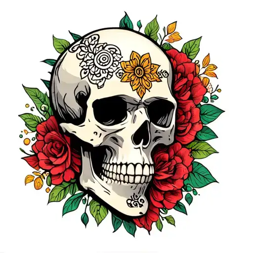 Skull With Filigrants