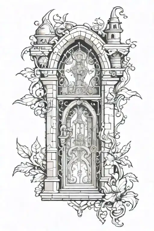 Whimsical Castle Door