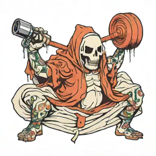 A Ghost In A Bedsheet Who Goes To The Gym